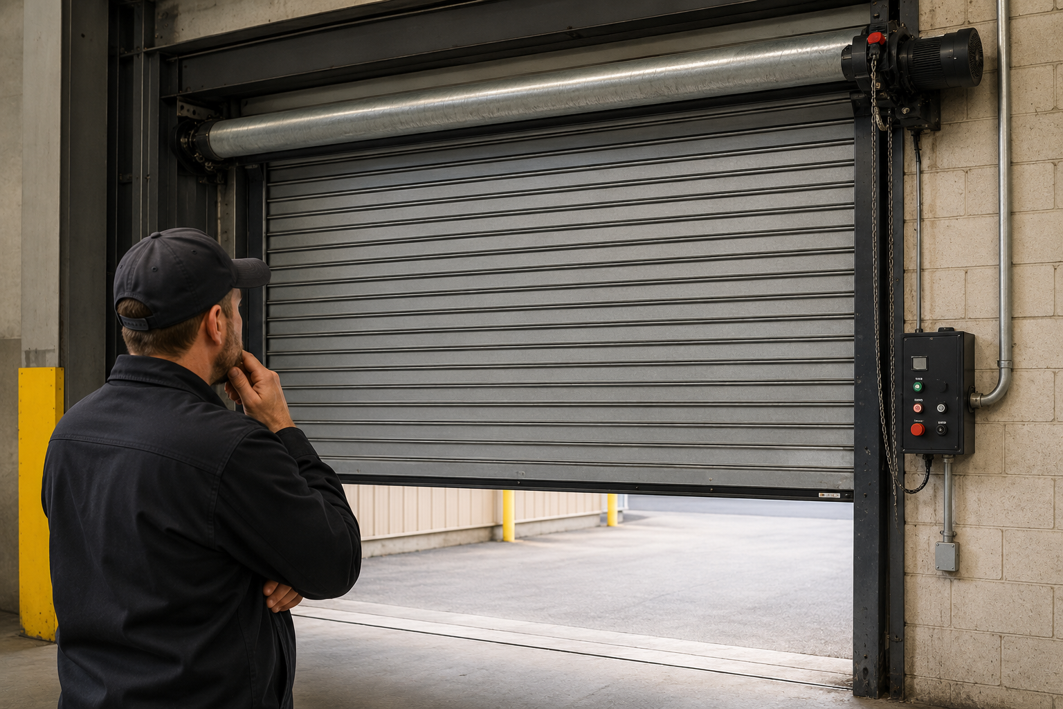 Inspecting the Industrial Roll-Up Door